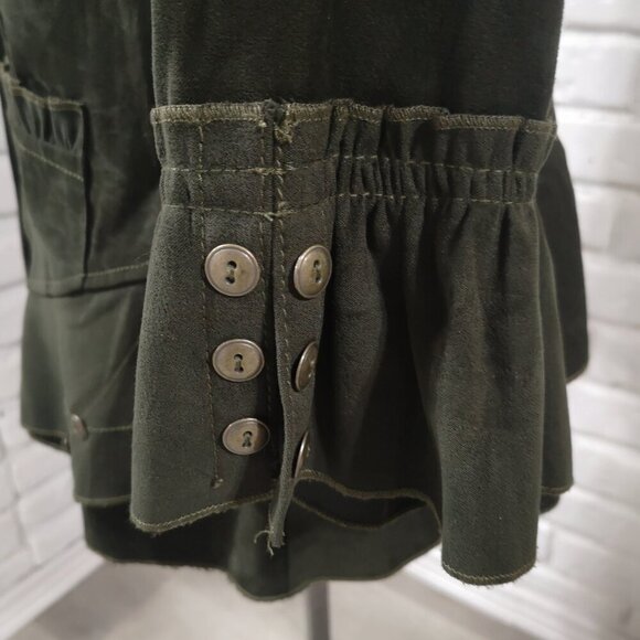 Zoe Ladies Size 14 Dark Green 3 Button Closure Made in Canada Blazer - Picture 6 of 10